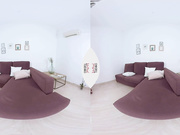 Busty Miyuki stuffs her hirsute hole with a long stick