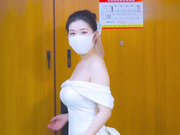 寸止挑战6射在姐姐婚纱上