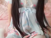 网红少女萝莉萌白酱小清新性感白丝纯洁可人罕见白虎一线天馒头逼自慰