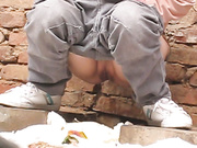 5月沟厕--农村妹2