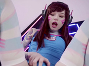 COS斗阵特角色DVA被大屌插入后庭绝顶升天